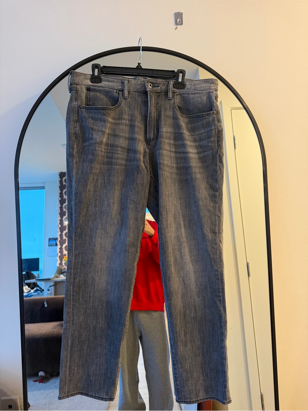 Bonobos Men’s Gray Wash Stretch Jeans 34x32 Denim